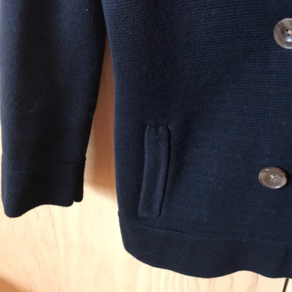 Gap, Double Button, Sweater Jacket. Navy Blue. - image 5